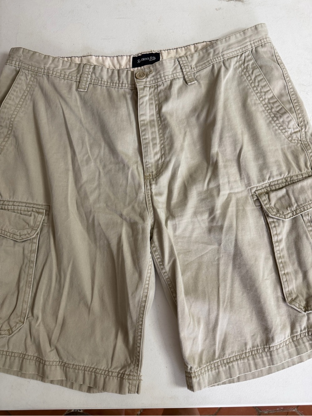 St. John's Bay Tan Cargo Shorts